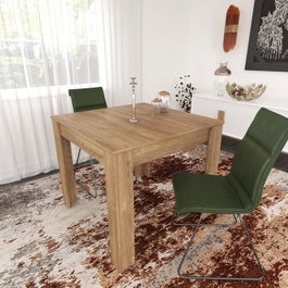 Hanah Home Mesa de Comedor Roble 90 cm